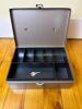 Metal Cash Box with Key and Removable Tray - 3