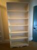 White Painted Bookshelf with Six Shelves - 2