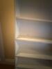 White Painted Bookshelf with Six Shelves - 3