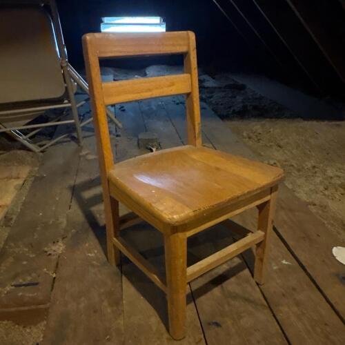 Wooden Children's School Chair