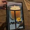Two Sets of Mesa Glass Candle Lamps with Wrought Iron Stands - 4