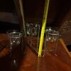 Two Sets of Mesa Glass Candle Lamps with Wrought Iron Stands - 9