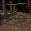 Wrought Iron Table with Round Glass Top - 5