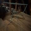Wrought Iron Table with Square Glass Top - 4
