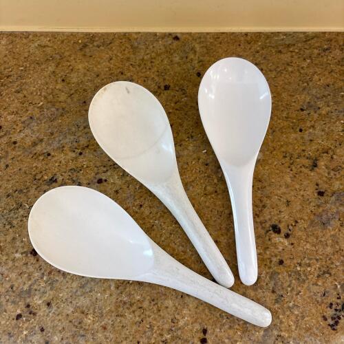 Trio of Hutzler Melamine Serving Spoons