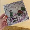 Trio of Decorative Tiles - Ceramic Moose, Pilkington, Clear Glass - 5