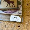 Trio of Decorative Tiles - Ceramic Moose, Pilkington, Clear Glass - 12