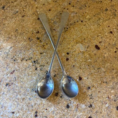 Pair of Tums Advertising Stainless Steel Spoons