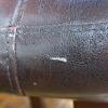Four Backless Brown Faux Leather Counter Stools - 10