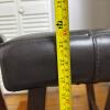 Four Backless Brown Faux Leather Counter Stools - 17