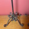 Pair of Ornate Wrought Iron Scrollwork Candle Holders - 3