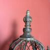 Pair of Ornate Wrought Iron Scrollwork Candle Holders - 7