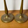 Pair of Brass Toned Round Candlesticks - 4