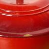 Red Enamel Cast Iron Dutch Oven with Lid - 6