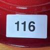 Red Enamel Cast Iron Dutch Oven with Lid - 9