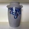 Salt-Glazed Stoneware Jar with Cobalt Blue Decoration