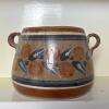 Hand-Painted Mexican Pottery Bowl With Handles