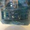Handmade Blue Glazed Vase with Floral Motif - 3