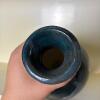 Handmade Blue Glazed Vase with Floral Motif - 5