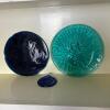 Art Glass Suncatchers, Plate, & Blue Glass - 2