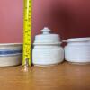 Arabia Finland Ceramic Creamer and Sugar Bowl & Norwood Stoneware Bowl - 7