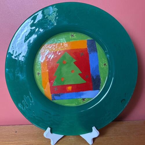 Dibbern Christmas Tree Decorative Glass Plate