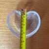 Orrefors Sweden Heart-Shaped Glass Dish - 6