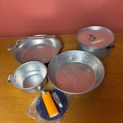 Vintage Boy Scouts Aluminum Mess Kit