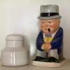 Ceramic Character Jug With White Ceramic Jar