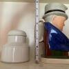 Ceramic Character Jug With White Ceramic Jar - 5
