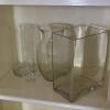 Assorted Clear Glass Vases