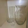 Assorted Clear Glass Vases - 2