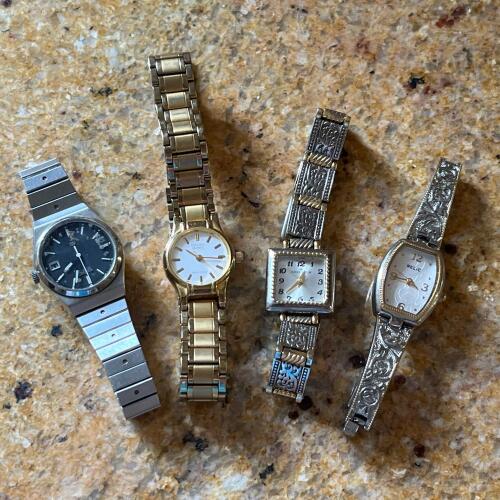 Wristwatches: Seiko, Citizen Quartz, Anne Klein, Relic