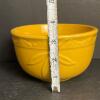 Yellow Embossed Stoneware Bowls - 2