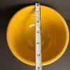 Yellow Embossed Stoneware Bowls - 4