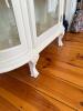 French Provincial Style Curio Cabinet With Glass Doors and Ornate Trim - 5