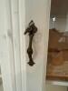 French Provincial Style Curio Cabinet With Glass Doors and Ornate Trim - 7