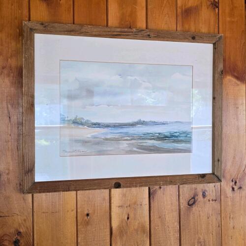 "Morning at the Beach" by Margaret B Howard, Wall art 26.5"x 21.5"
