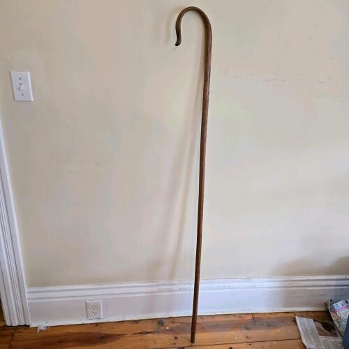 Wooden Shepherd's Crook Cane