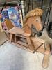 Folding Chair, Cart, Crate, Rocking Horse, Bird Bath and Small Parts Caddy - 5