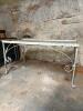 Glass Top Iron Console Table in the Victorian Manner - 2