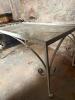 Glass Top Iron Console Table in the Victorian Manner - 3