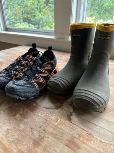 Outdoor Performance Shoes and Rubber Boots, Merrell and LaCrosse
