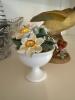 Oriole Figurine, Crown Staffordshire Daffodils and Glass Basket - 8