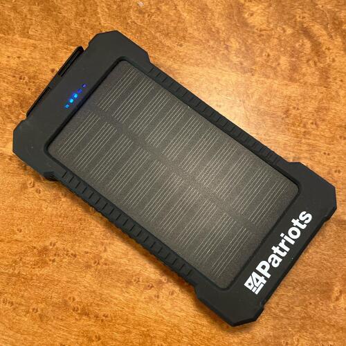 4Patriots Solar Power Bank 8000mAh Dual USB Rugged Portable Charger