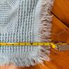 Crocheted and Woven Baby Blankets with Satin Trim - 4