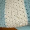 Crocheted and Woven Baby Blankets with Satin Trim - 10