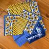 Proven&ccedil;al-Style Sunflower and Blue Print Table Linens - 6