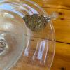 Hand-Blown Glass Bowl With Applied Bird Decoration - 3