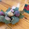 Mini Floral Painting on Easel with Faux Fruit Arrangement - 4